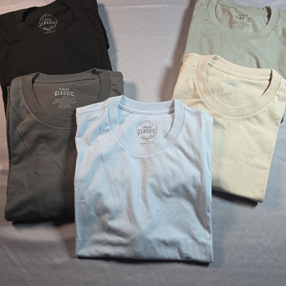 True Classic Crew Neck 5 pack Variety Large